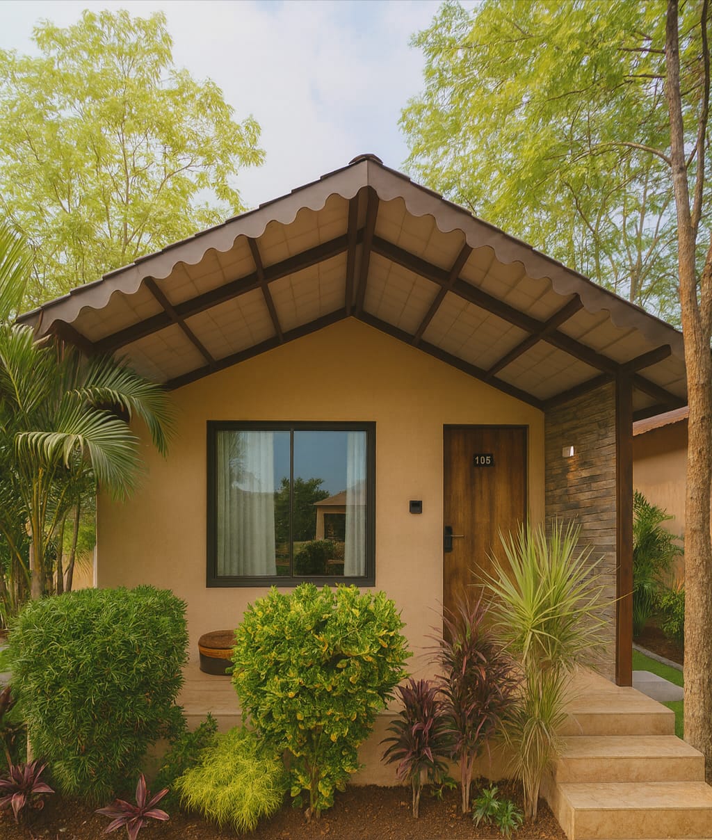 Private sit-out overlooking greenery